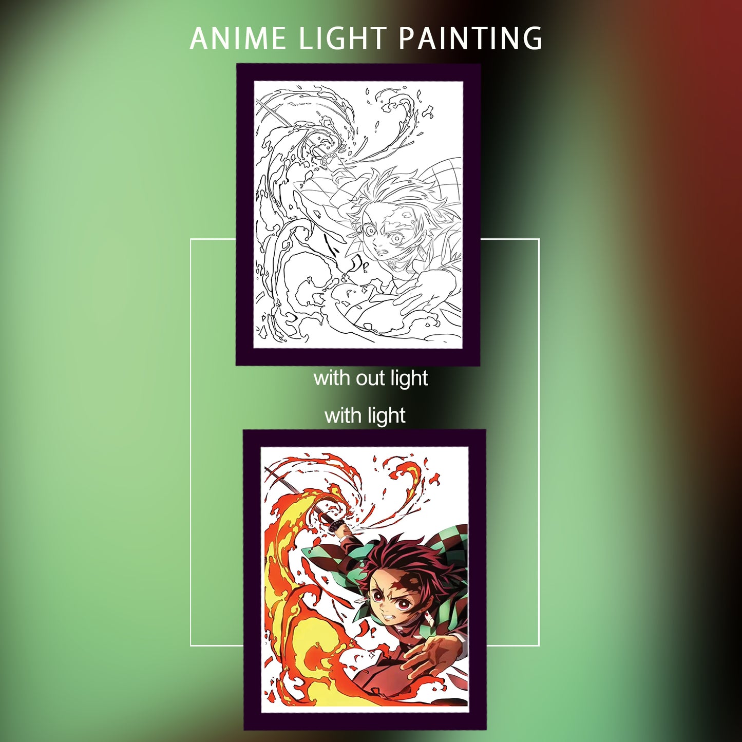 Tanjiro Anime Light Painting V1