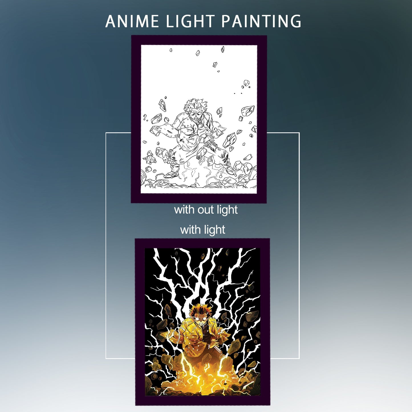 Zenitsu Anime Light Painting V1