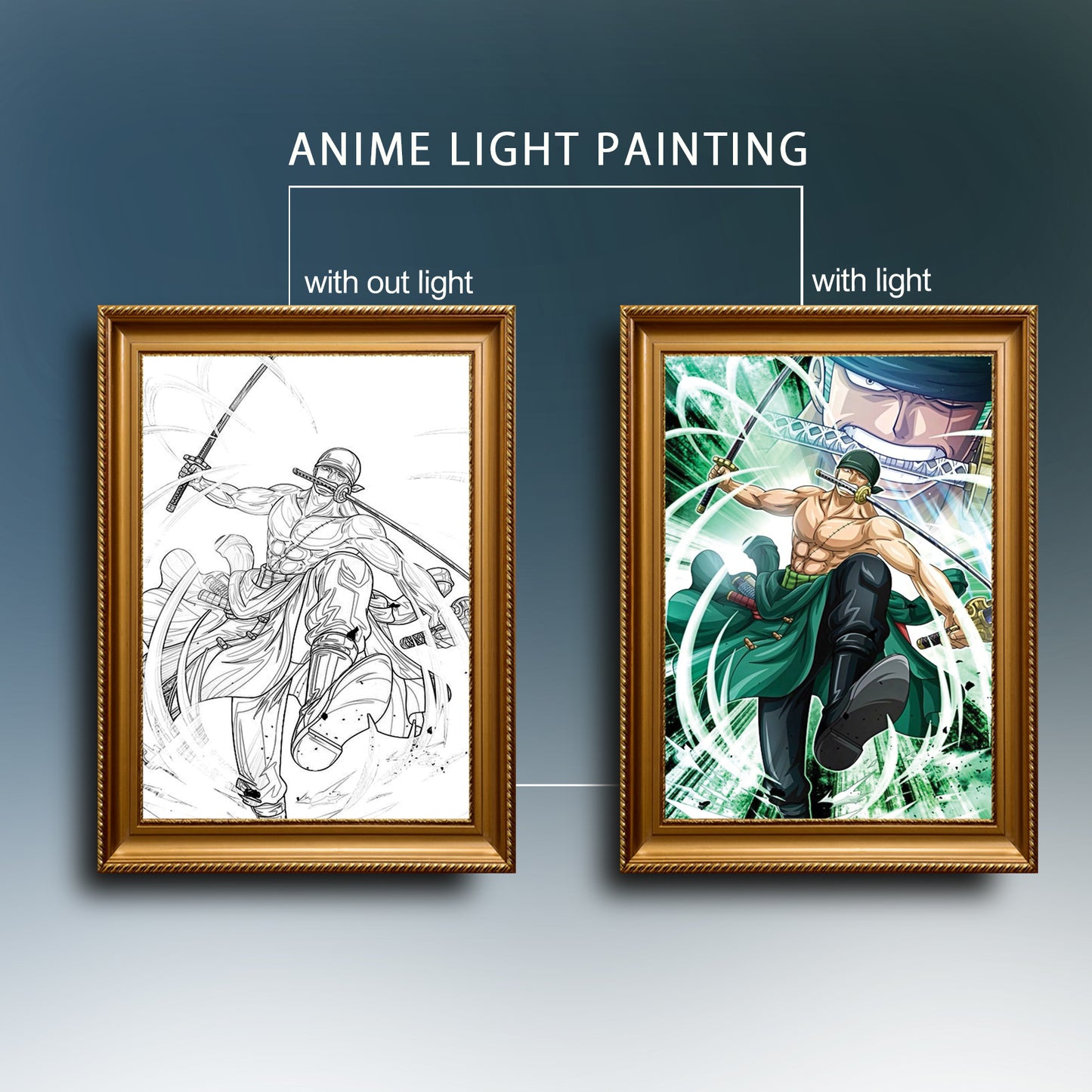 Zoro Anime Light Painting V1