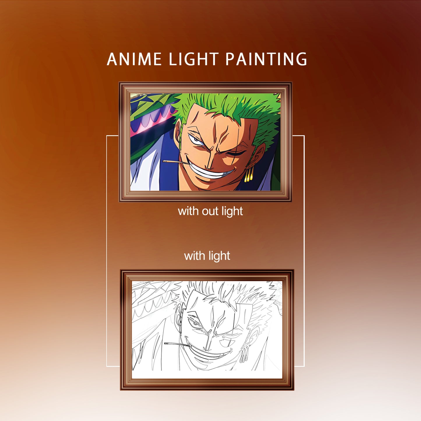 Zoro Anime Light Painting V2