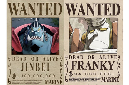 One Piece Wanted Posters Collection A4